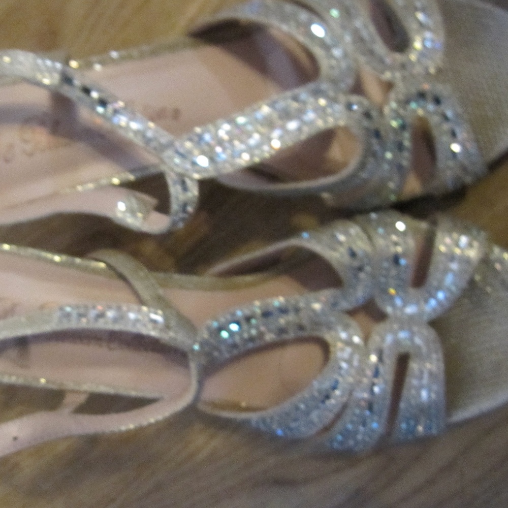 De blossom collection glitter jewel sandals 7